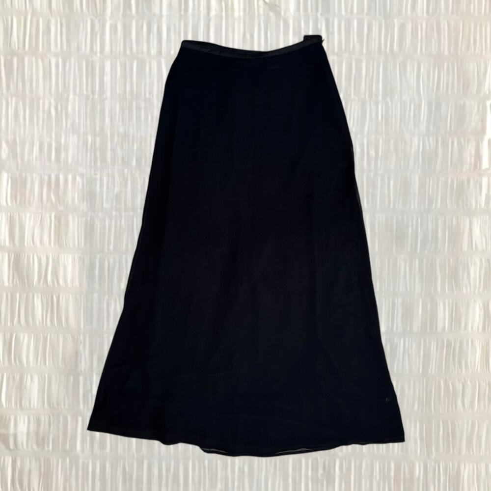 Limited America Black A-Line Midi Skirt - Size Small